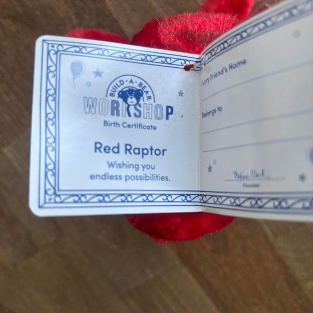 Build- A-Bear BAB Raptor Dinosaur - Picture 8 of 8